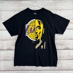 Majestic NBA Los Angeles Lakers Kobe Bryant Split Logo T-Shirt‎ Adult XL Black